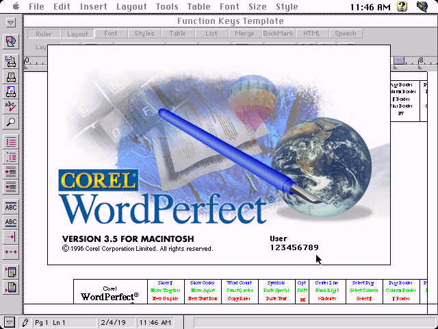 corel word perfect for mac
